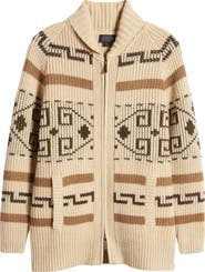 Pendleton Westerly Front Zip Long Wool Cardigan