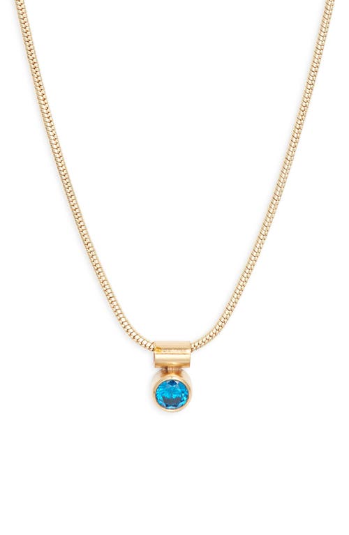 Set & Stones Ellie Birthstone Pendant Necklace In Gold
