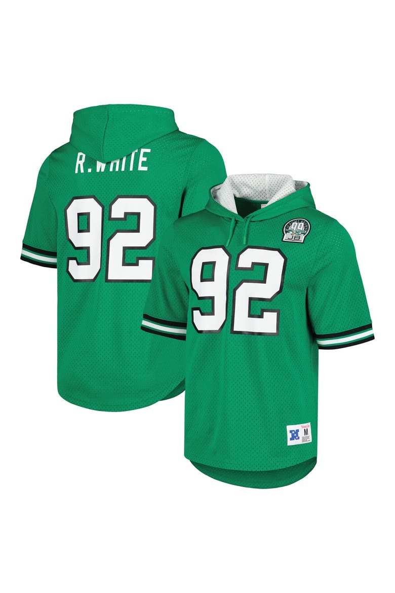 Men's Mitchell & Ness Reggie White Kelly Green Philadelphia Eagles Retired Player Name & Number Mesh Hoodie T-Shirt, Main, color, Kelly Green