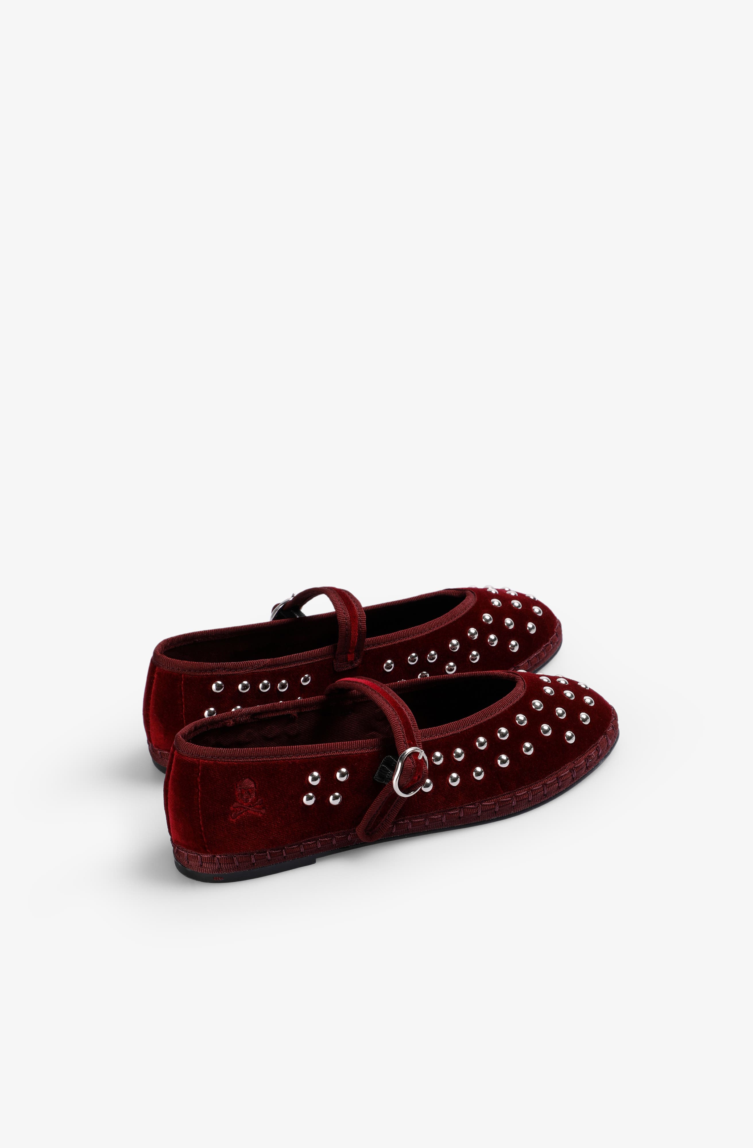 Scalpers Scstudsstrap Slipper, Alternate, color, Burgundy