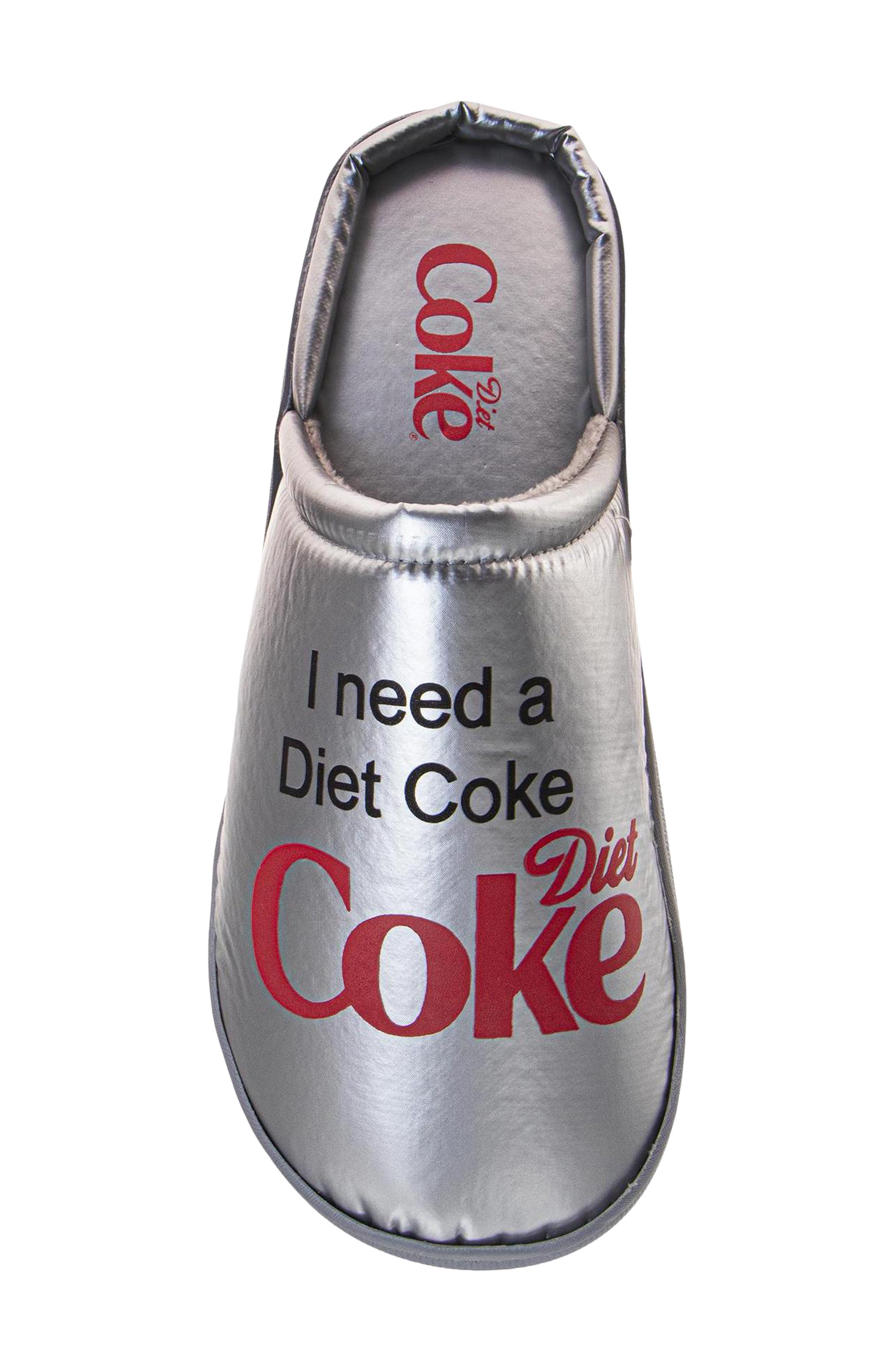Diet Coke® Slipper, Alternate, color, GREY