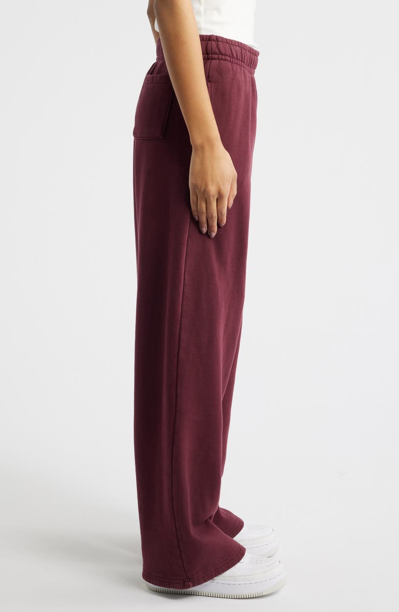 PacSun Wide Leg Sweatpants, Alternate, color, Wine