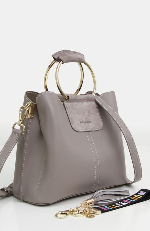Belle & Bloom Twilight Leather Cross Body Bag In Grey