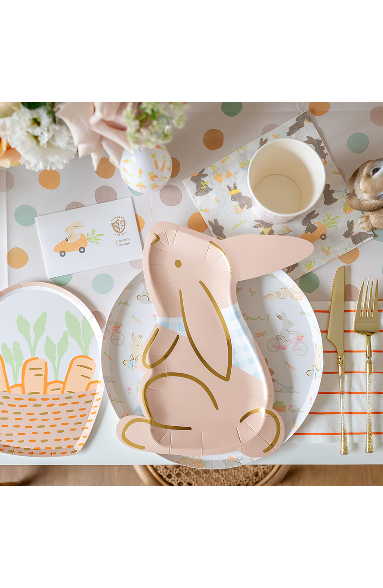 Daydream Society Bunnies In The Garden Garden Large Napkins, Alternate, color, 