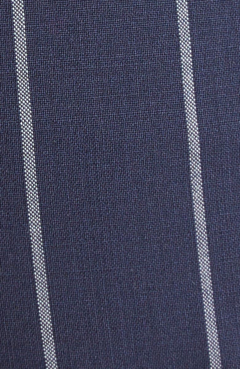 Alexander Wang Pinstripe High Waist Baseball Capri Pants, Alternate, color, 