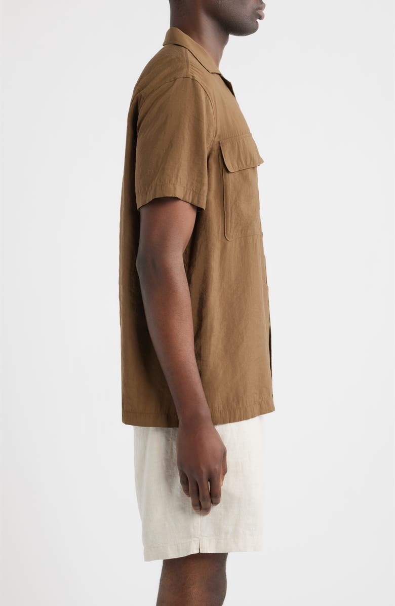 Nordstrom Pocket Resort Short Sleeve Shirt, Alternate, color, Brown Desert