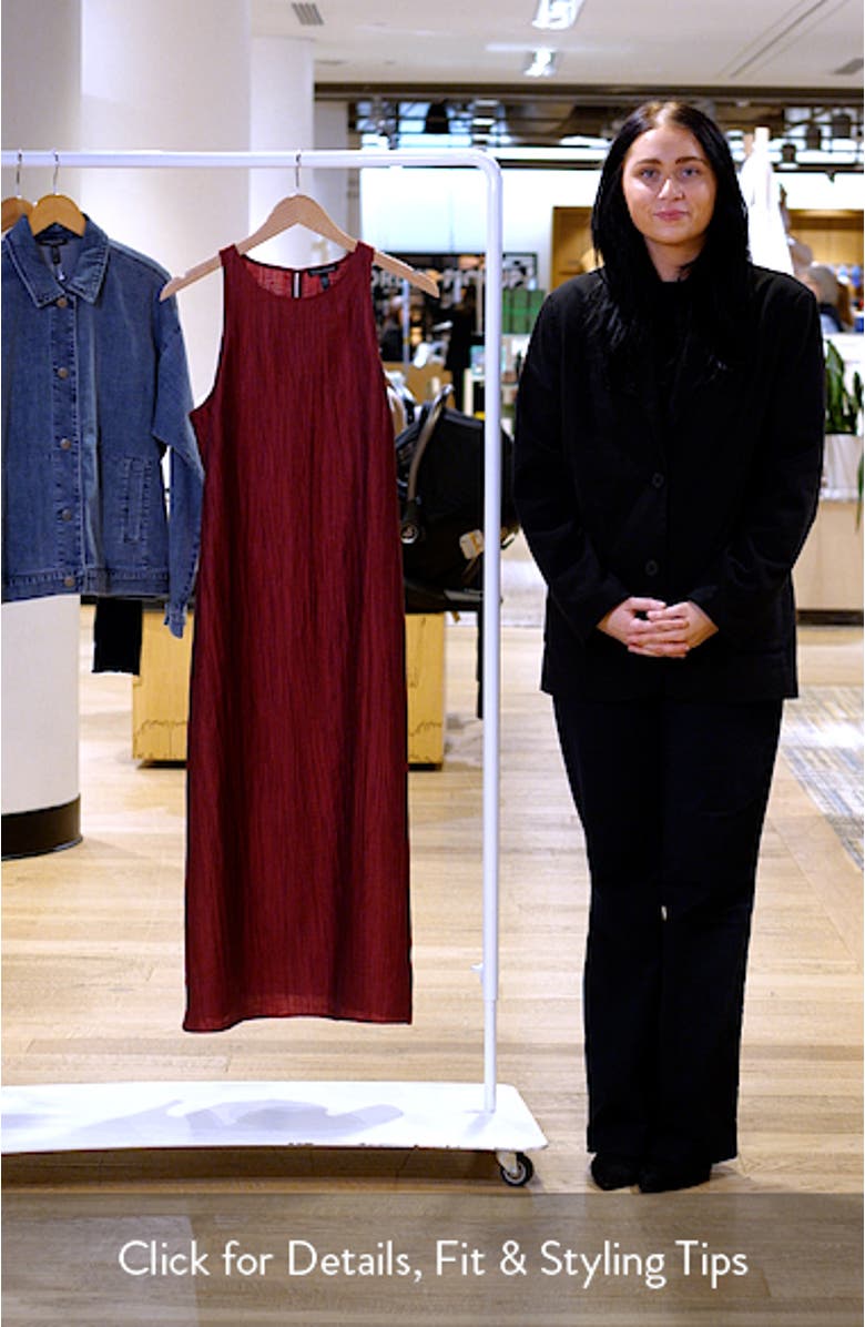 Crinkle Sleeveless Maxi Dress, sales video thumbnail