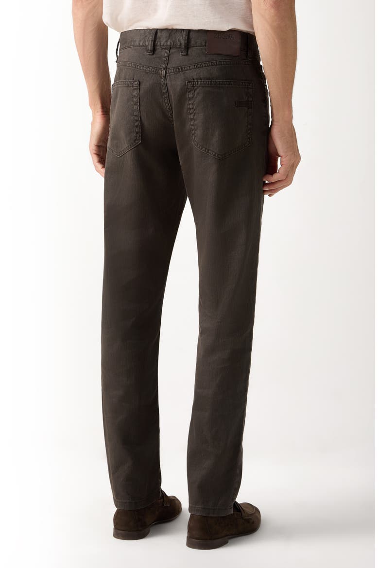 Slim Fit Jeans, Alternate, color, DARK BROWN