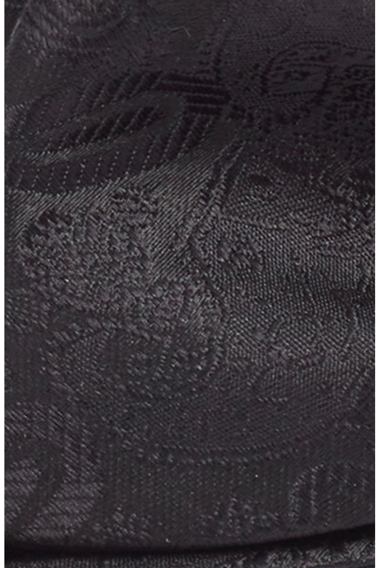 Paisley Silk Bow Tie, Alternate, color, BLACK