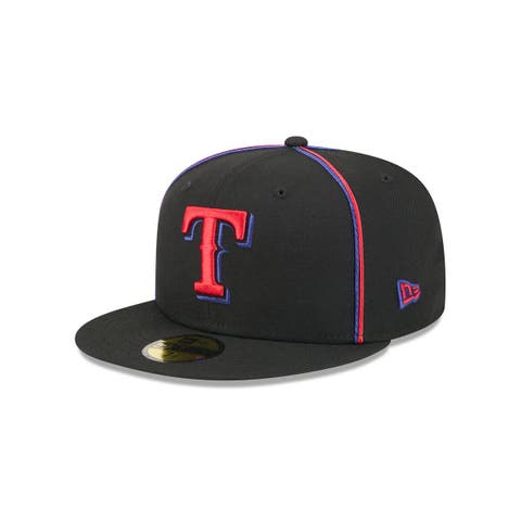 Men's New Era Black Texas Rangers Soutache 59FIFTY Fitted Hat