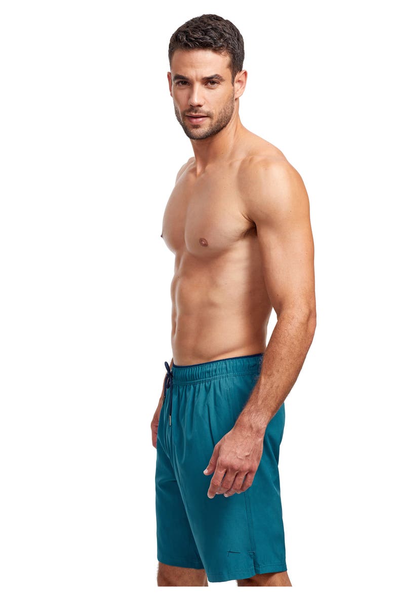 Beach Vibe 9" swim shorts, Alternate, color, PETROL NAVY