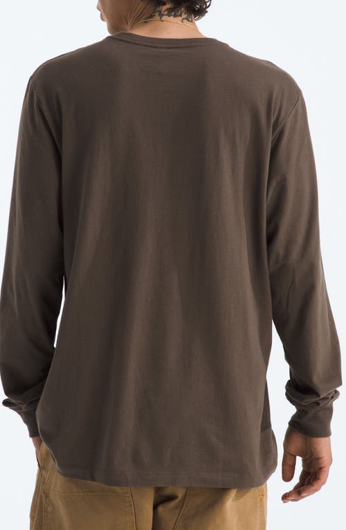 The North Face Evolutions Long Sleeve T-shirt In Brown