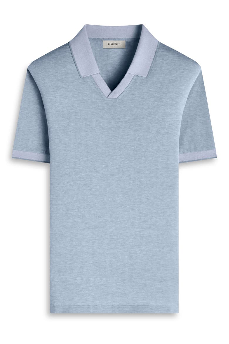 Tipped Johnny Collar Polo, Alternate, color, SHARK