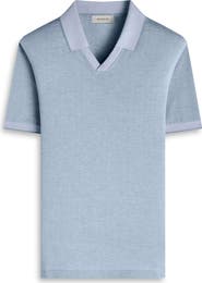 Bugatchi Tipped Johnny Collar Polo