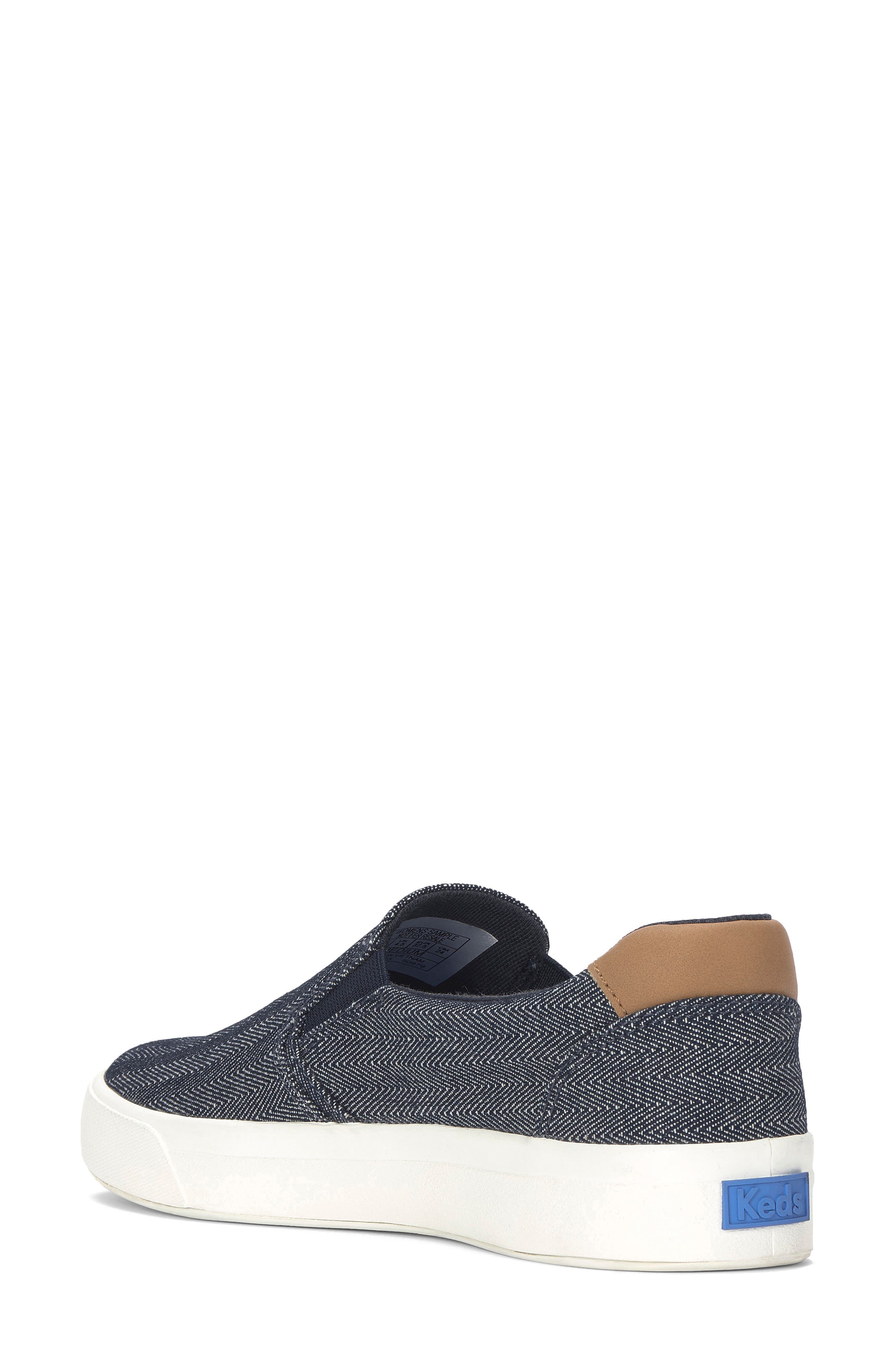 Champion Slip-On Sneaker, Alternate, color, NAVY/ COGNAC