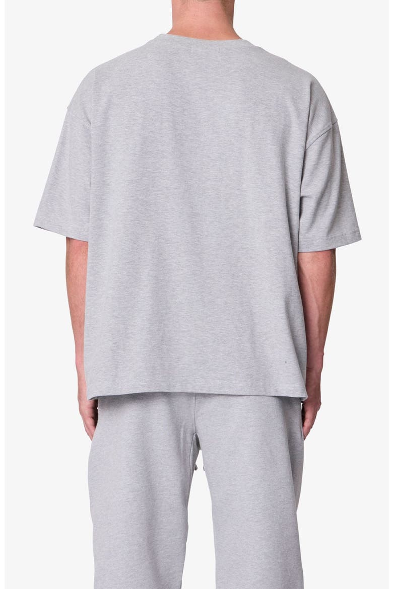 Boxy Cotton T-Shirt, Alternate, color, MARLED GREY