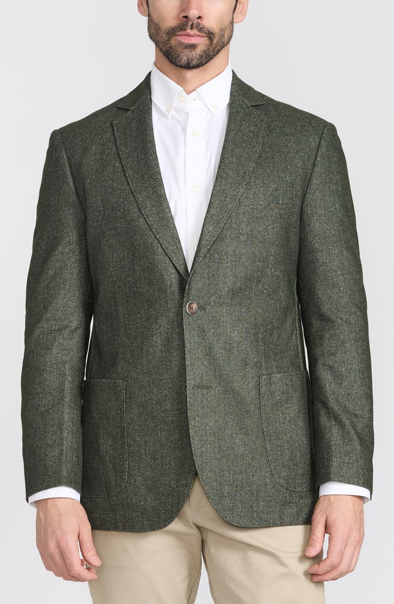 FLYNT Wool Blend Sport Coat, Main, color, Moss Green