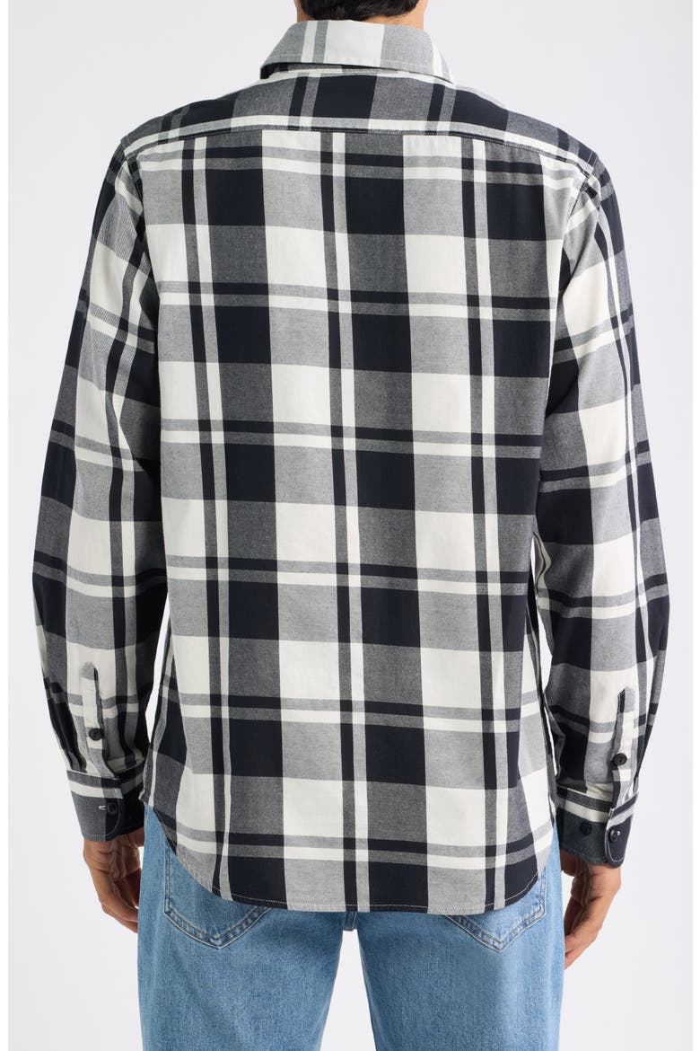 Haddonfield Plaid Shirt, Alternate, color, BLACK