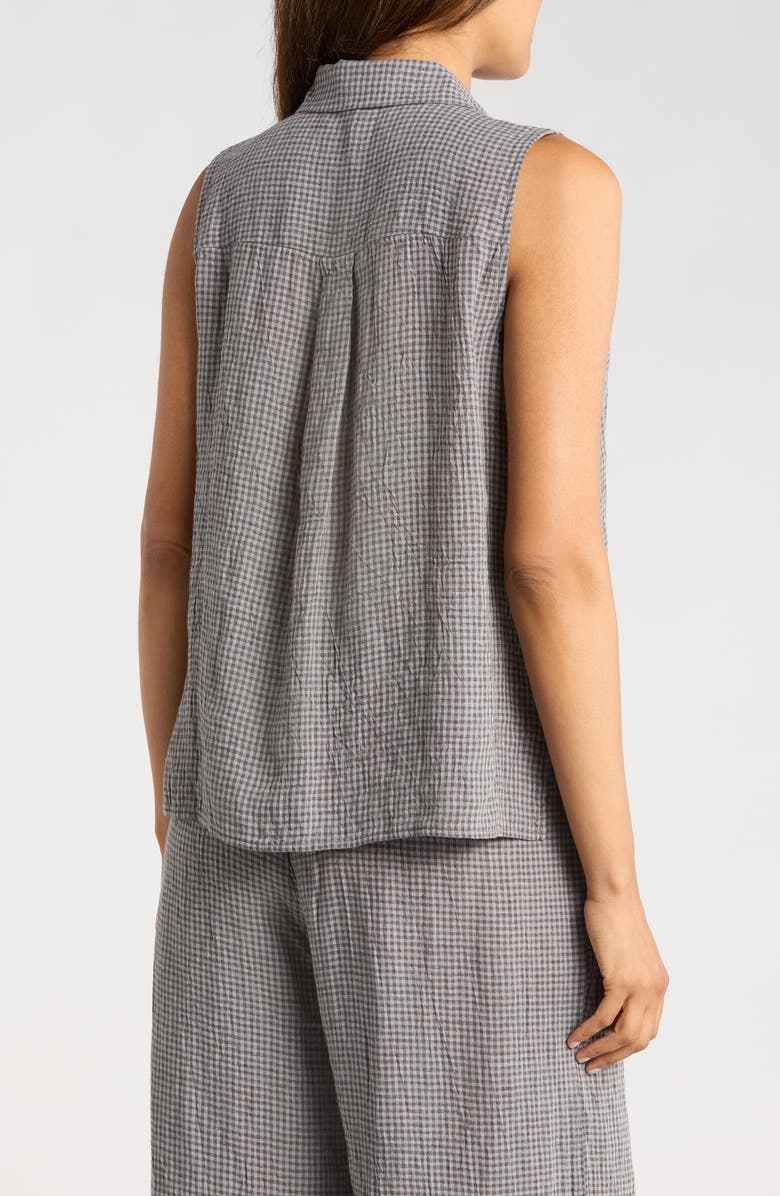 Eileen Fisher Classic Organic Linen Button-Up Shirt, Alternate, color,