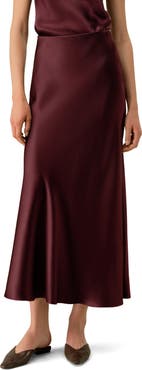 Lilysilk Double-Faced Silk Charmeuse Maxi Skirt