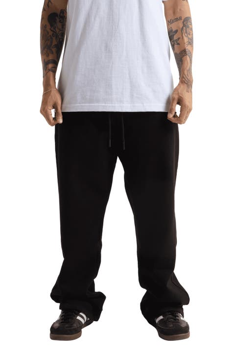 Garment Dye Straight Leg Sweatpants