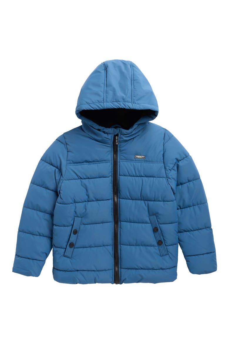 Kids' Quilted Puffer Coat, Main, color, BLUE