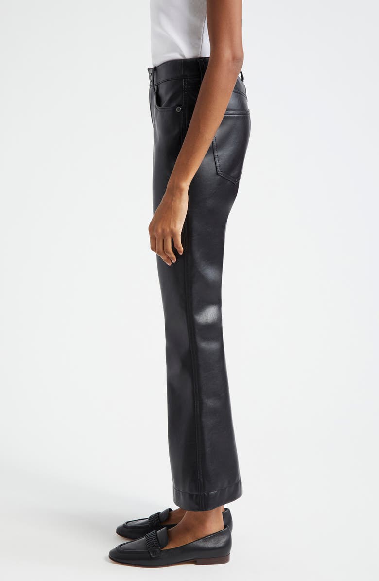 Veronica Beard Carson Ankle Flare Faux Leather Pants, Alternate, color,