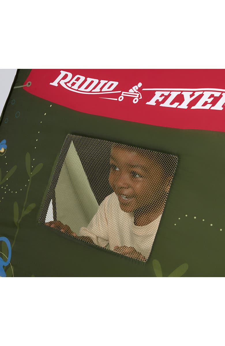 Radio Flyer Tent to Tumble Play Mat, Alternate, color, Green Blue