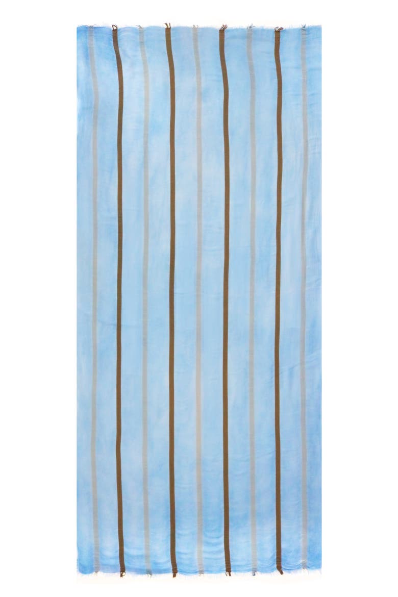 Reversible Yarn Dyed Fringe Scarf, Alternate, color, BLUE