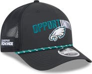 New Era Men's New Era Black Philadelphia Eagles 2025 Inspire Change 9FORTY M-Crown Adjustable Hat