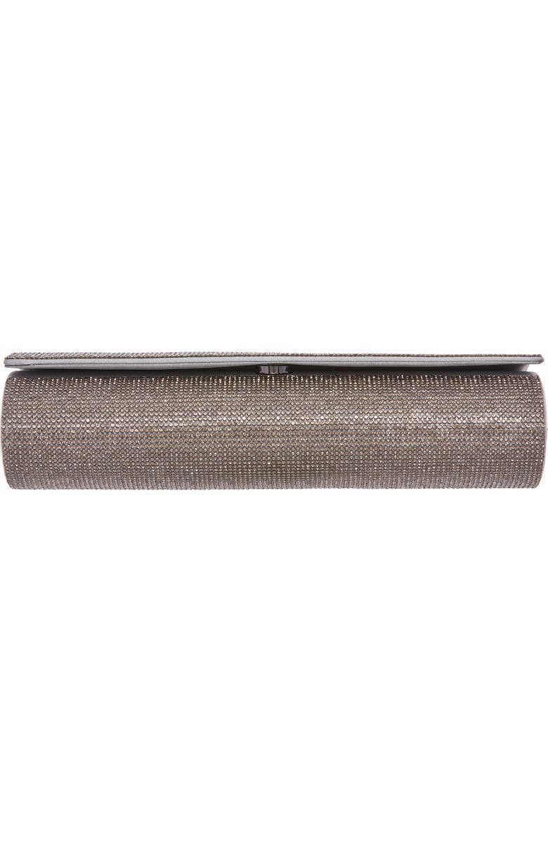 LADY COUTURE Radiant Rhinestone Clutch, Alternate, color, Pewter