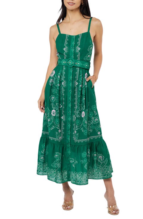 Esme Floral Print Sleeveless Dress