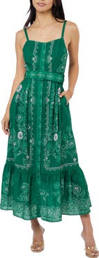 CIEBON Esme Floral Print Sleeveless Dress