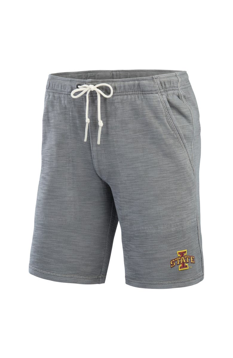 Tommy Bahama Men's Tommy Bahama Gray Iowa State Cyclones Tobago Bay Tri-Blend Shorts, Alternate, color, 