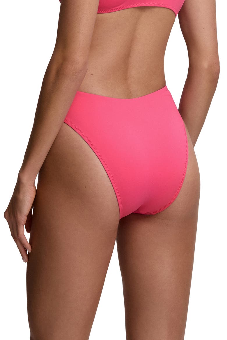 Modern High Cut Bikini Bottoms, Alternate, color, DESERT PINK