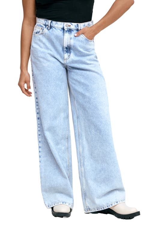 Marcella Linda Wide Leg Jeans In Light Blue