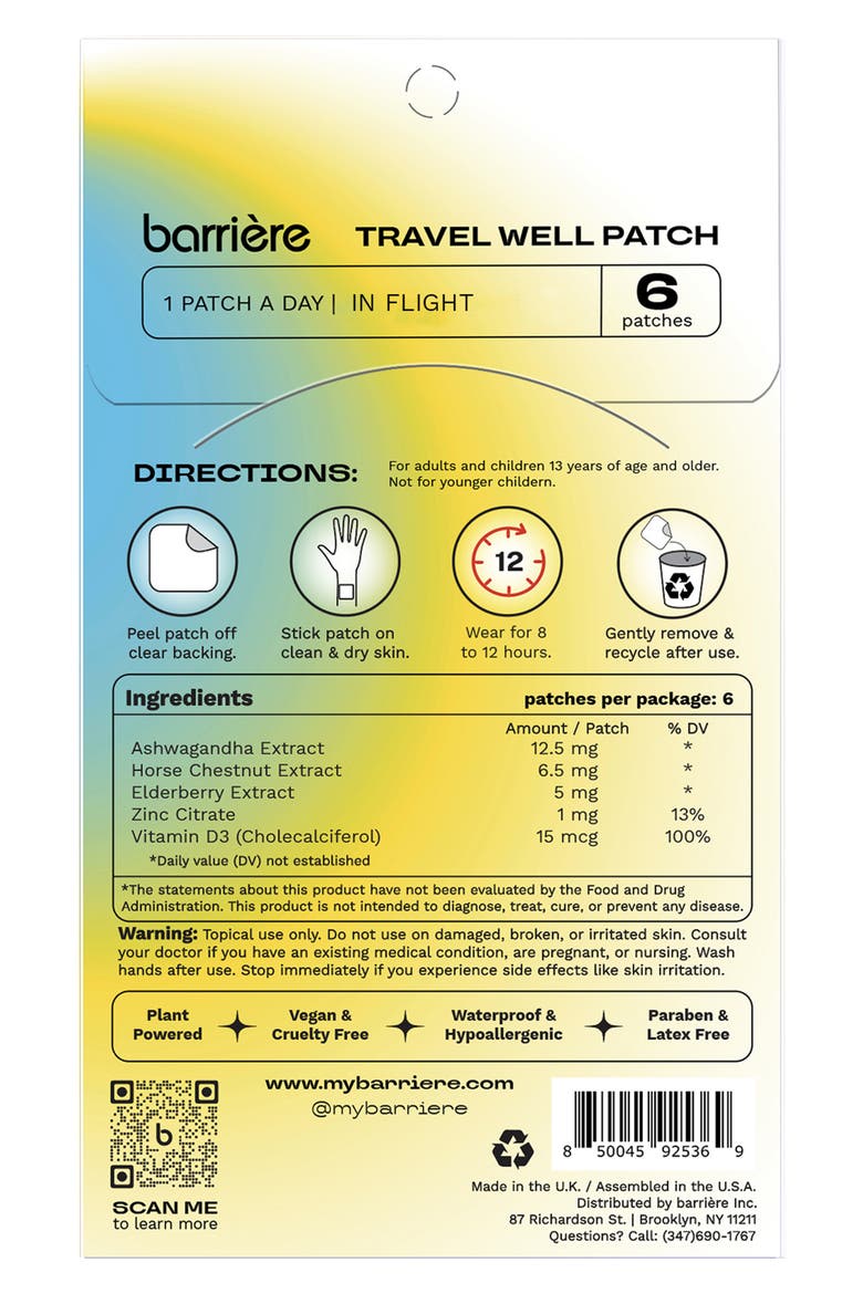Travel Well 6-Pack Multi-Patch, Alternate, color, MULTI