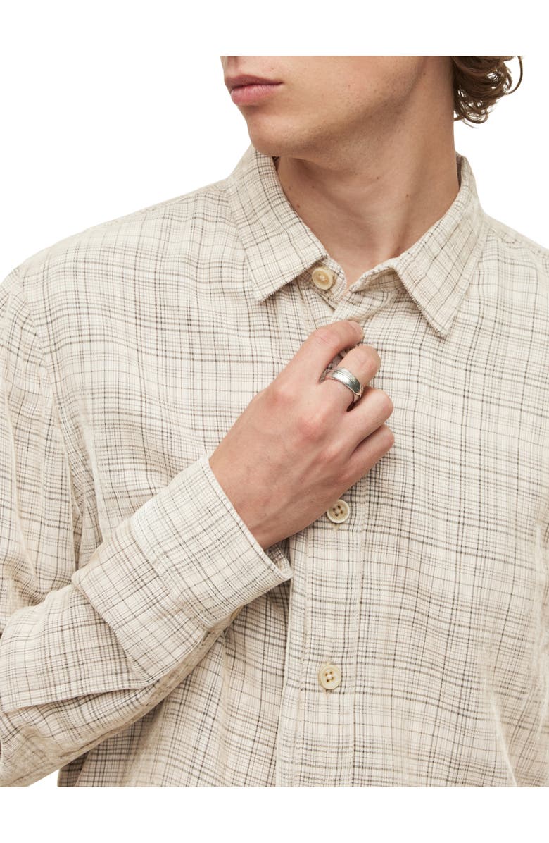 John Varvatos Plaid Corduroy Overshirt, Alternate, color, 