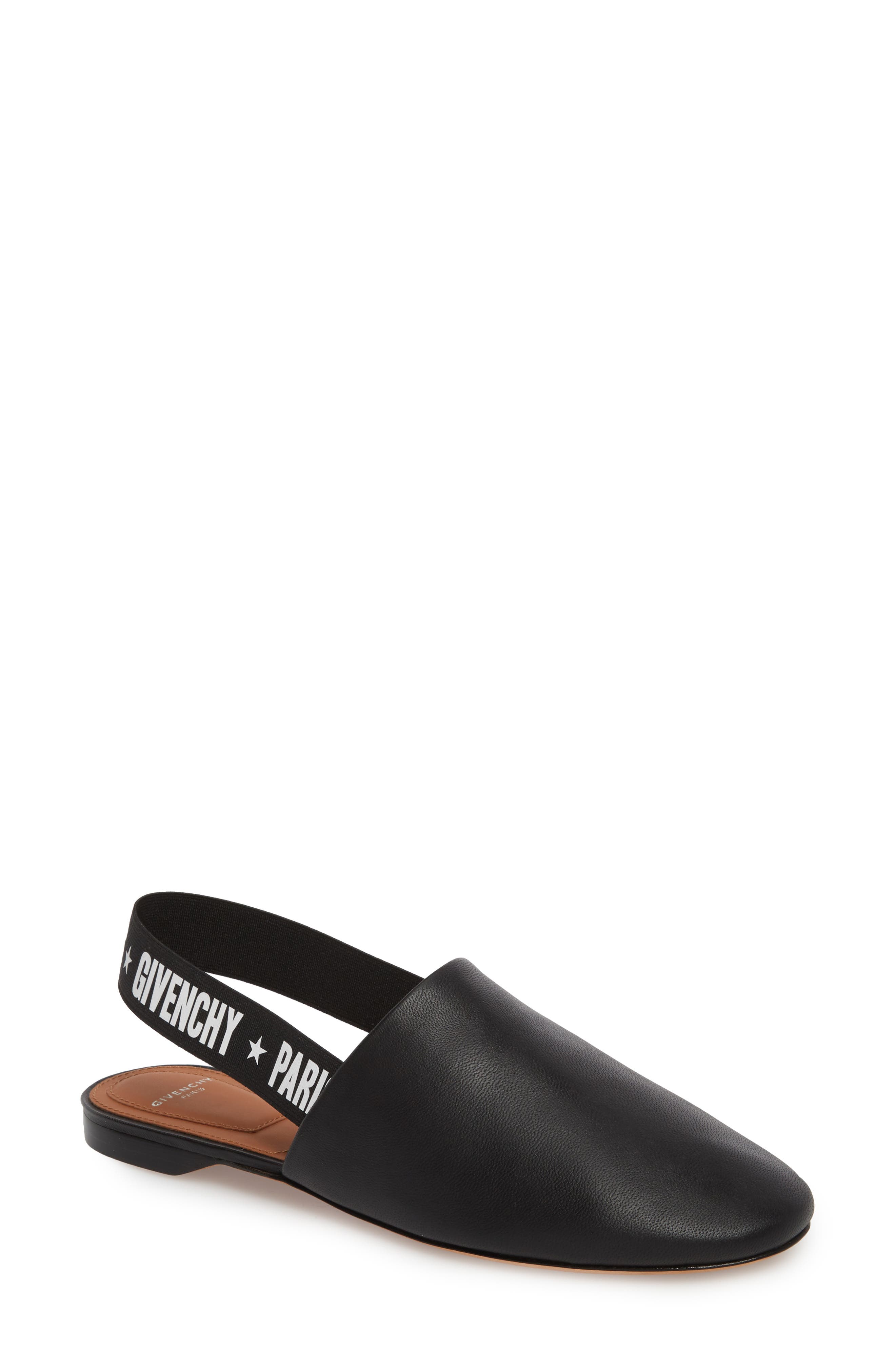 Givenchy Rivington Logo Slingback Mule, Main, color, 