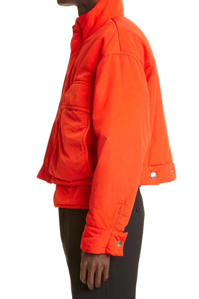 Garment Dyed Technical Aviator Jacket, Alternate, color, RED