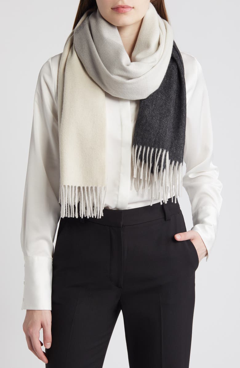 Nordstrom Ombré Wool & Cashmere Wrap, Main, color, 