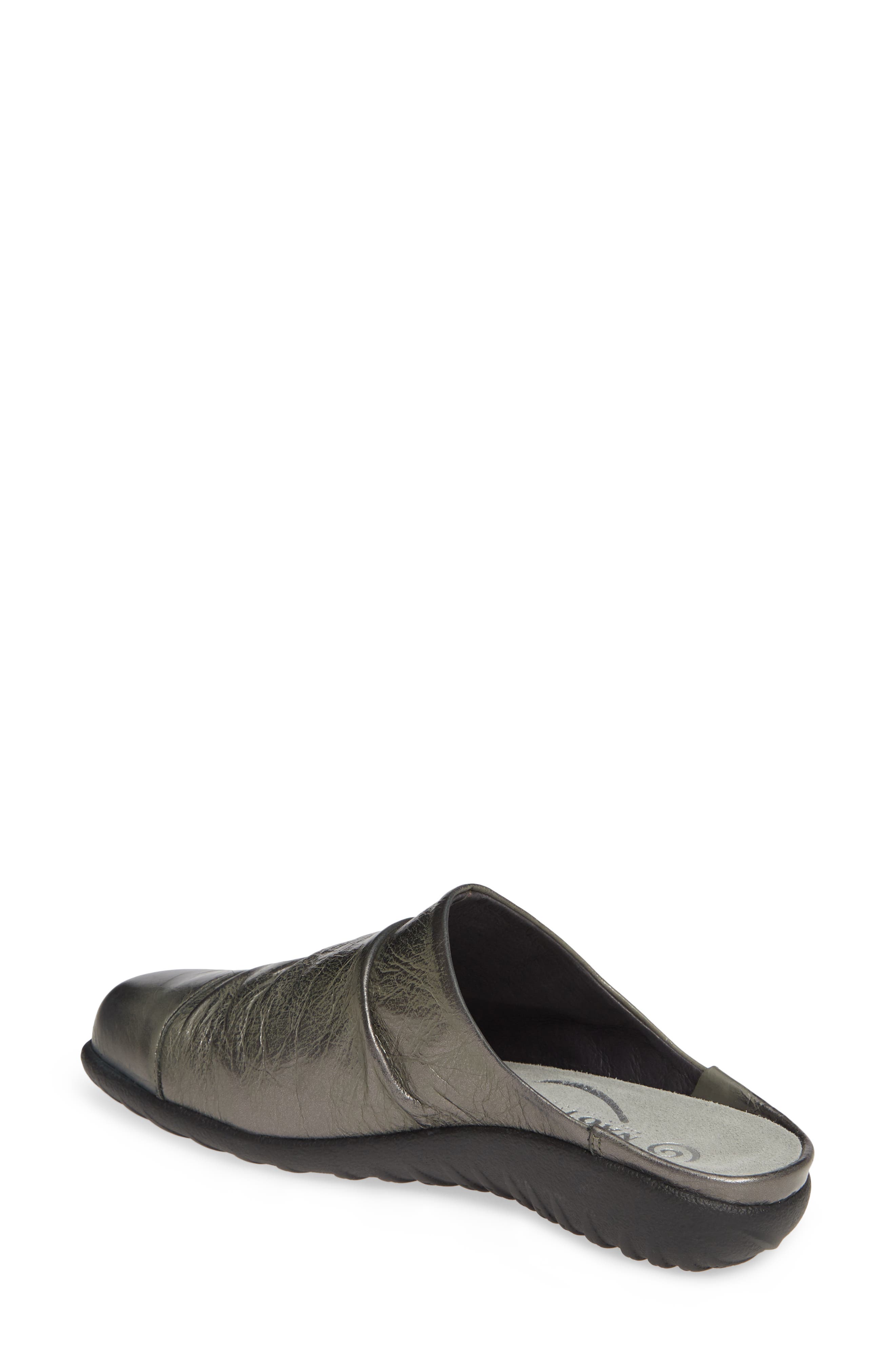 Paretao Mule, Alternate, color, CRINKLE STEEL LEATHER