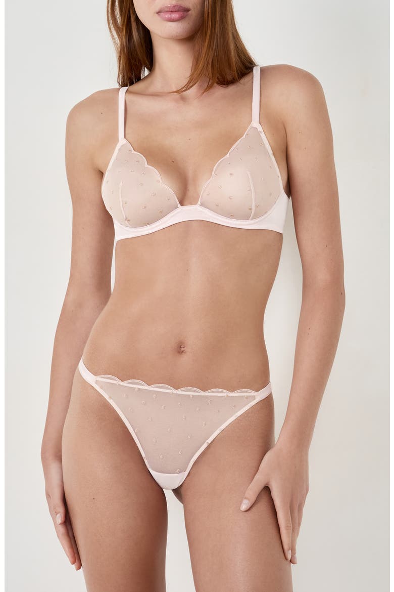 Divine Rhinestone Thong, Alternate, color, ROSE POUDRE