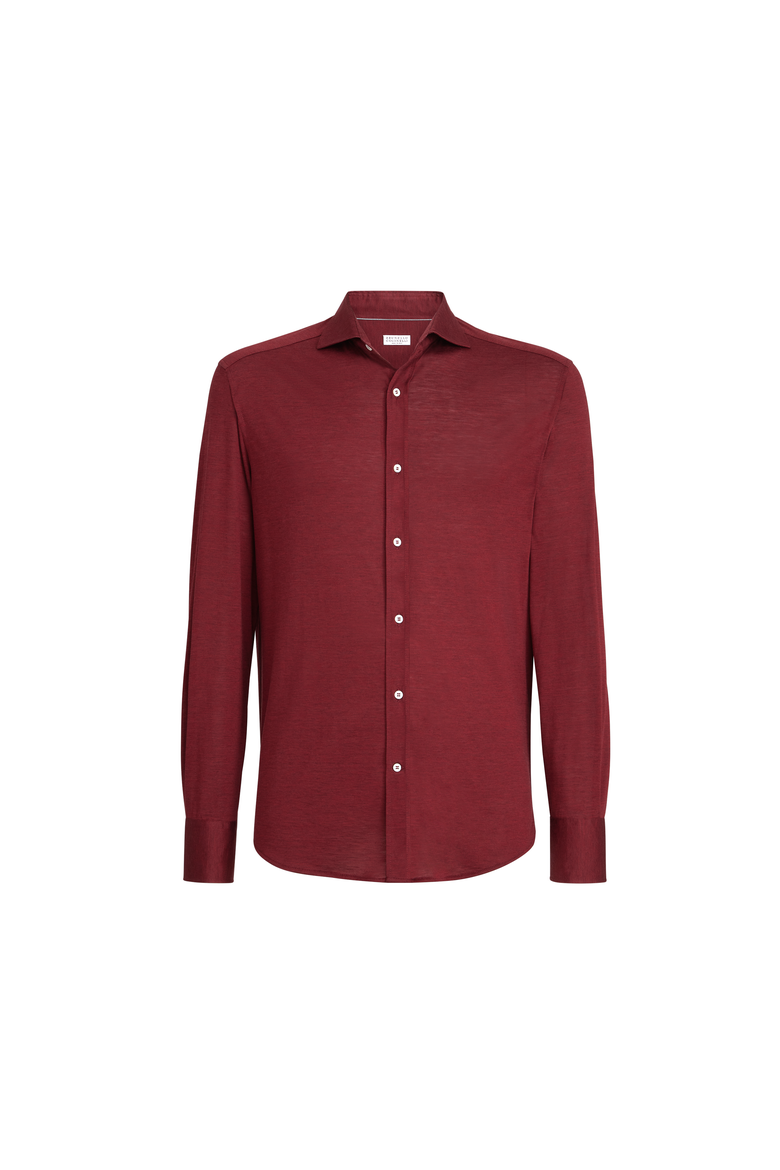 Spread collar shirt, Alternate, color, Cherry