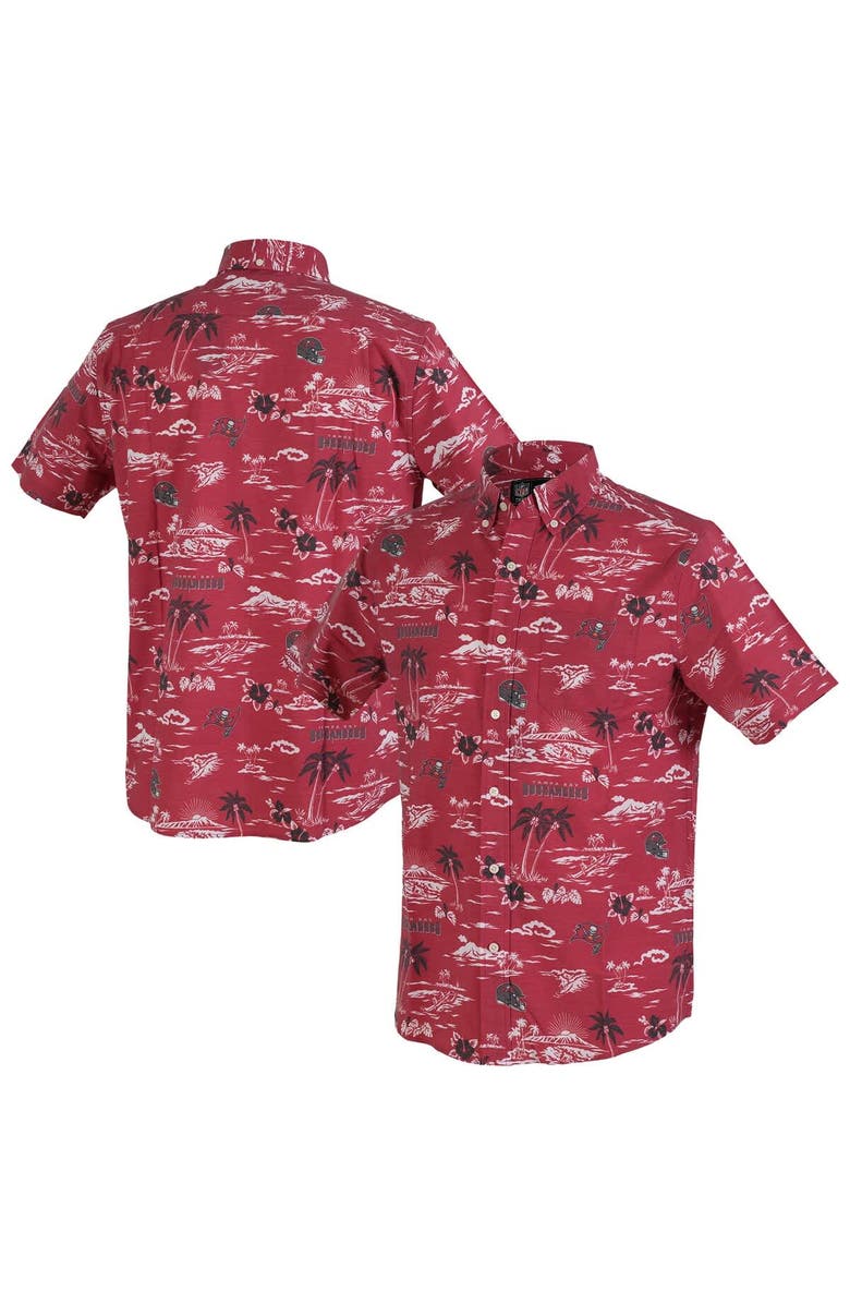 Reyn Spooner Men's Reyn Spooner Red Tampa Bay Buccaneers Kekai Performance Button-Down Shirt, Main, color, 