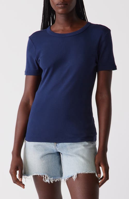 Michael Stars Mady Crew Neck T-shirt In Nocturnal