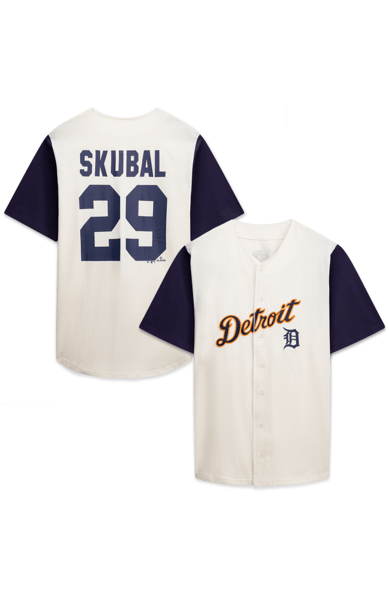 PROFILE Men's Profile Cream/Navy Detroit Tigers Big & Tall Two-Color Fashion Jersey, Main, color, Cream