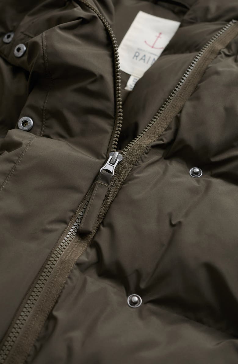 Seasalt Cornwall Holywell Bay Waterproof Puffer Coat, Alternate, color, Moorland Green