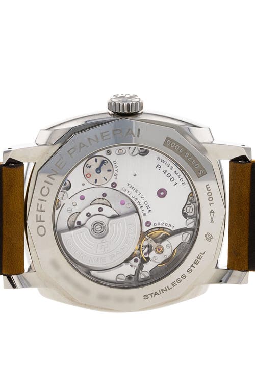 Watchfinder & Co. Panerai  2020 Radiomir 1940 3 Days Gmt Pam00657 Automatic Leather Strap Wa In Black