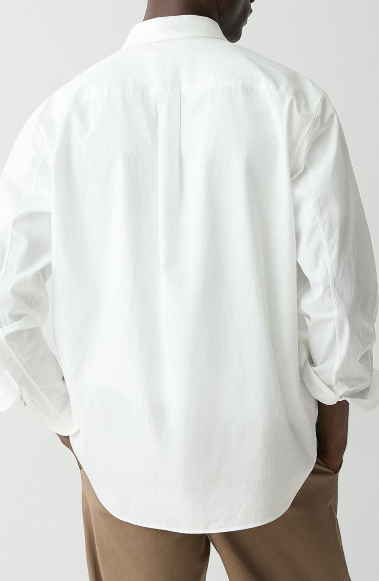 Theory Weekend Solid Cotton Button-Up Shirt, Alternate, color, White